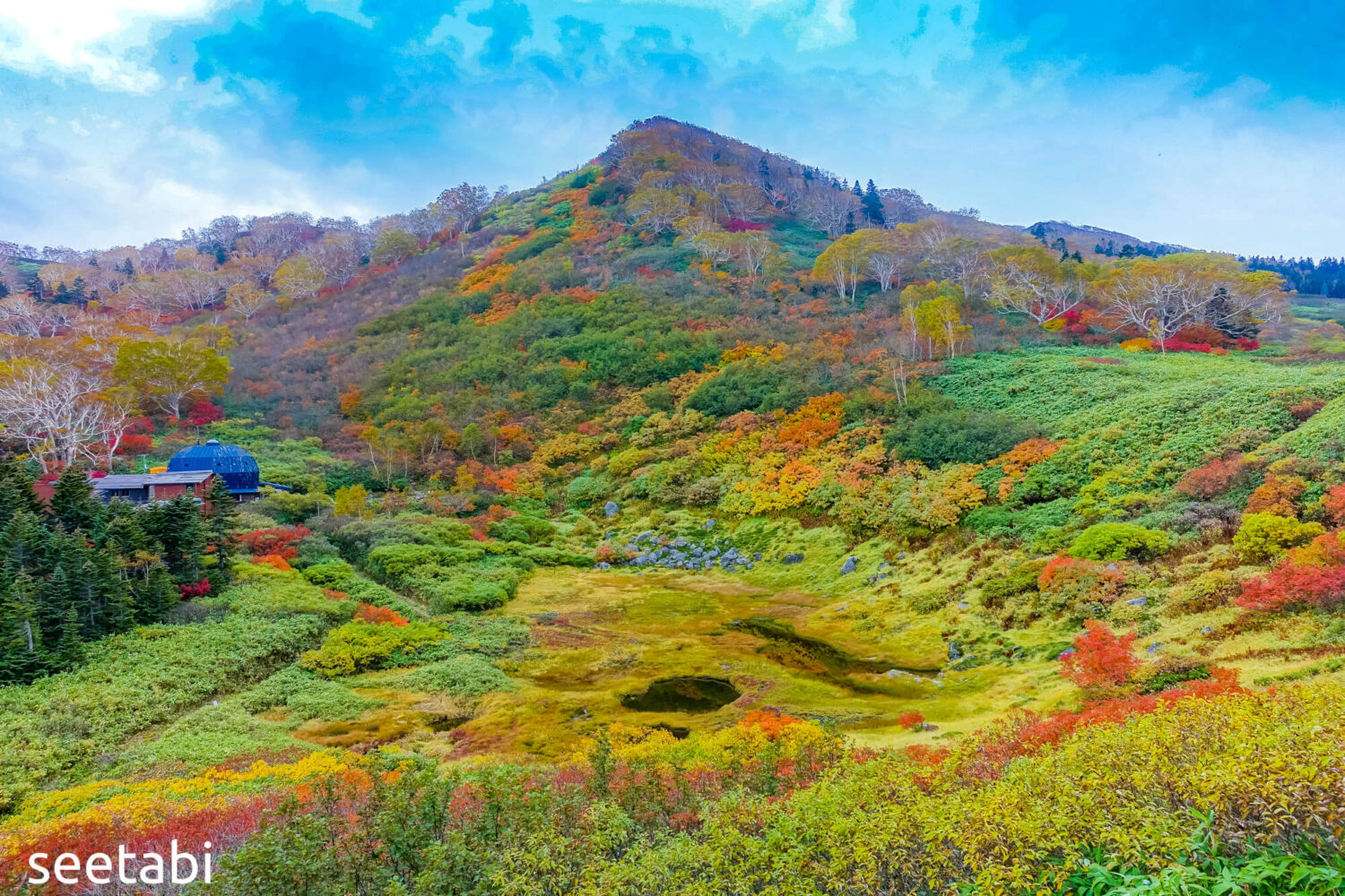 火打妙高山の絶景紅葉
