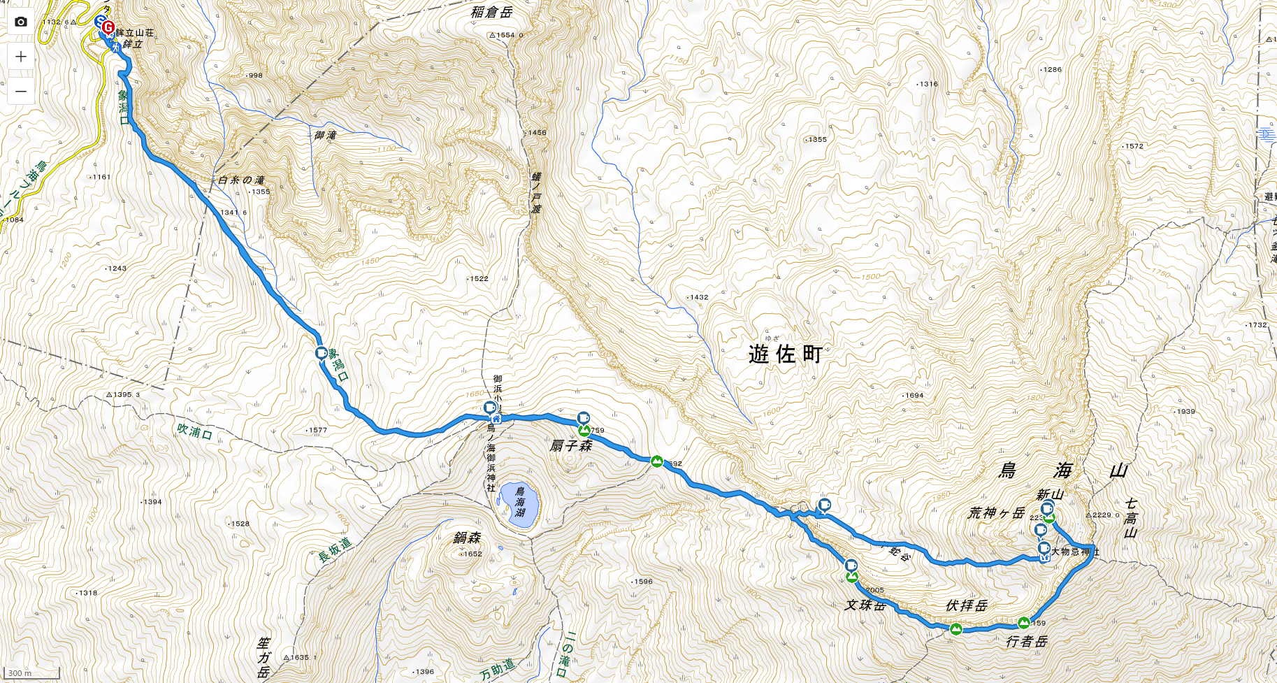 FireShot Capture 237 ルート詳細 YAMAP   ヤマップ yamap.com  - 初冠雪の鳥海山日帰りピストン