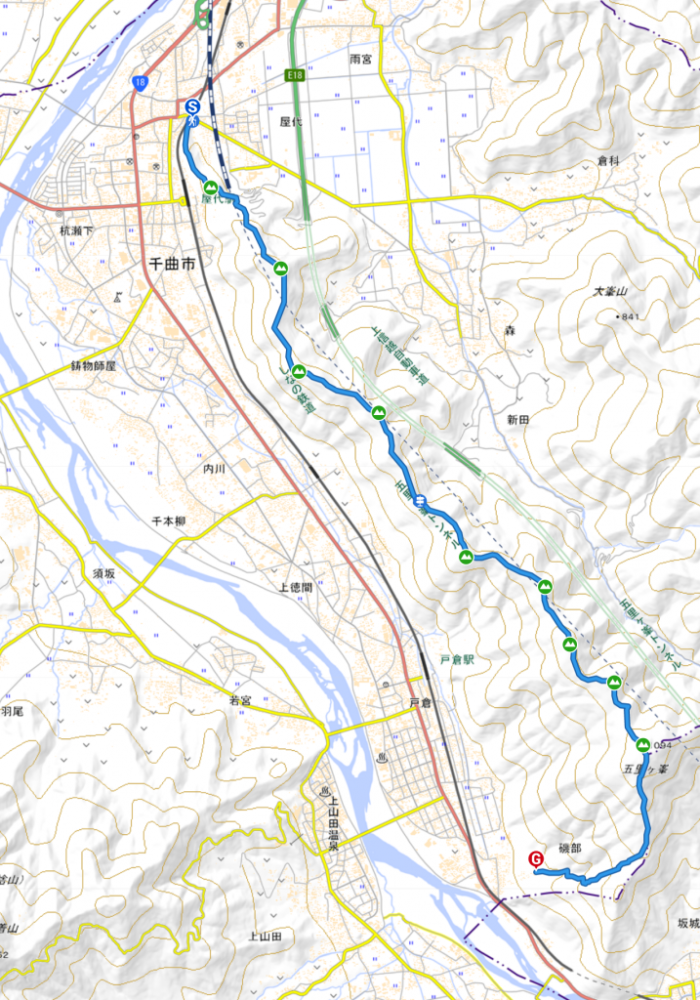 1 1 - 千曲市縦走１　屋代城跡一重山から葛尾山