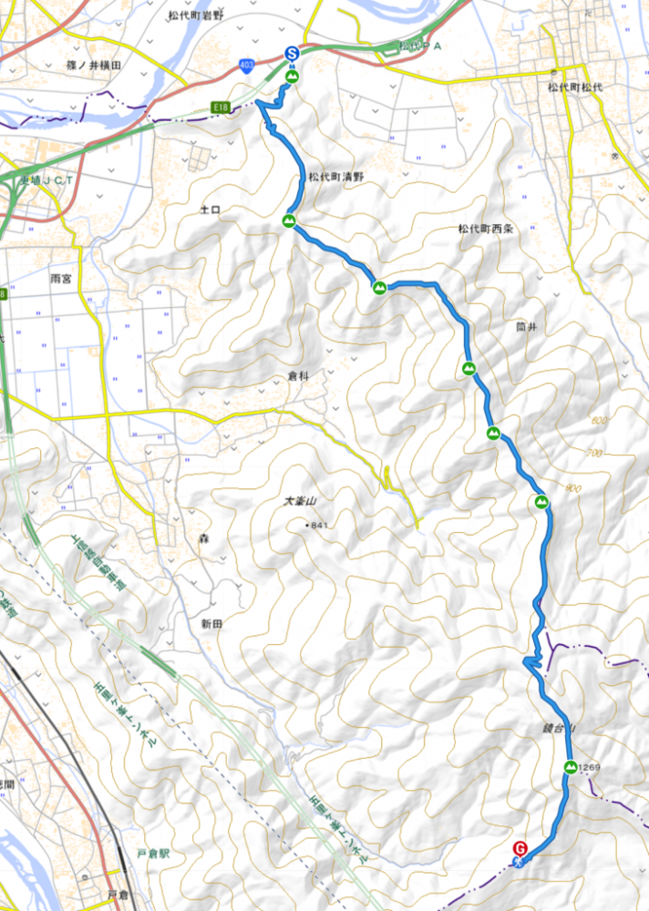 3 - 千曲市縦走2 松代妻女山から鏡台山 3 - 千曲市縦走2 松代妻女山から鏡台山