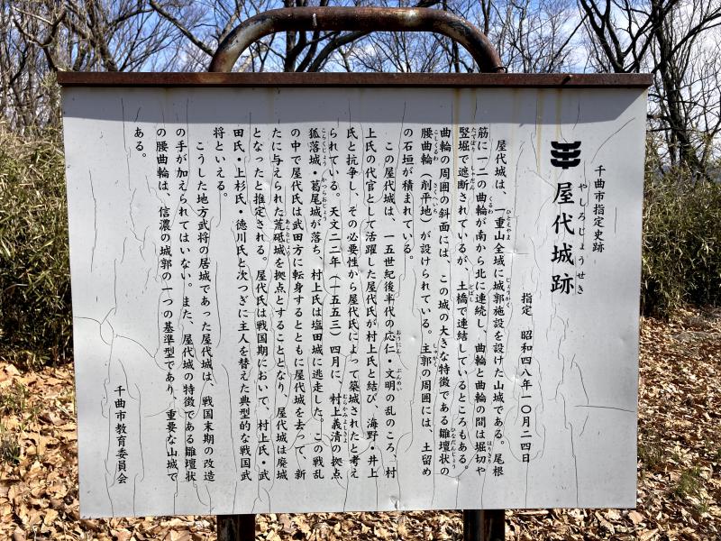 9 2 - 千曲市縦走１　屋代城跡一重山から葛尾山