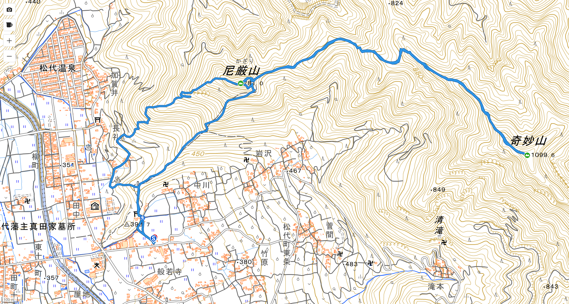 FireShot Capture 288 ルート詳細 YAMAP   ヤマップ yamap.com  - 松代 尼巌山・奇妙山